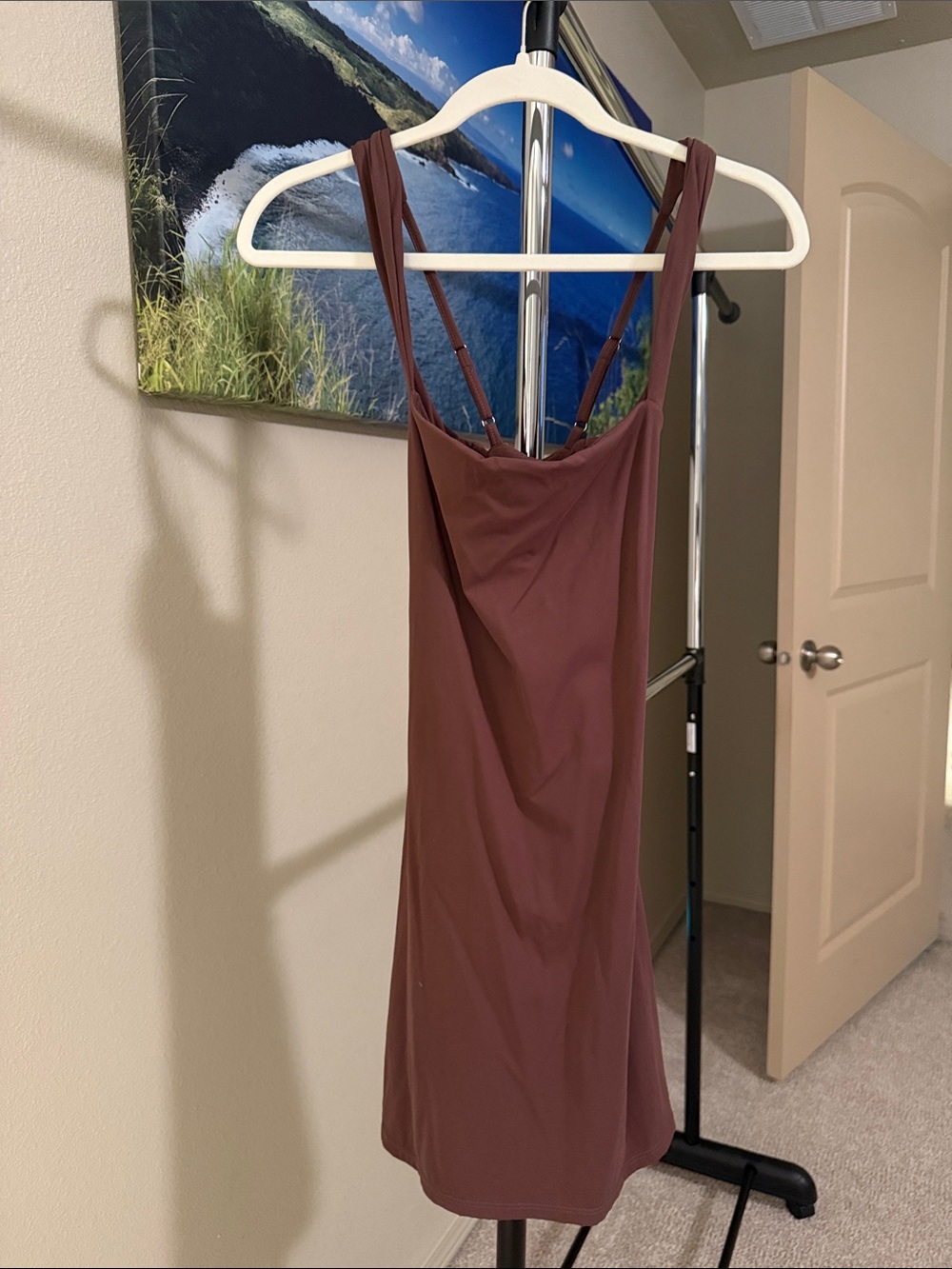 Women's Brown Athletic Performance Tennis Dress